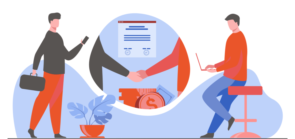 imagem meramente ilustrativo. Escrito: Gerenciamento de Ciclo de contrato