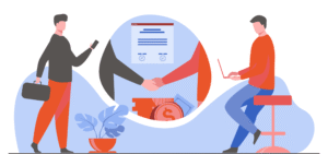 imagem meramente ilustrativo. Escrito: Gerenciamento de Ciclo de contrato