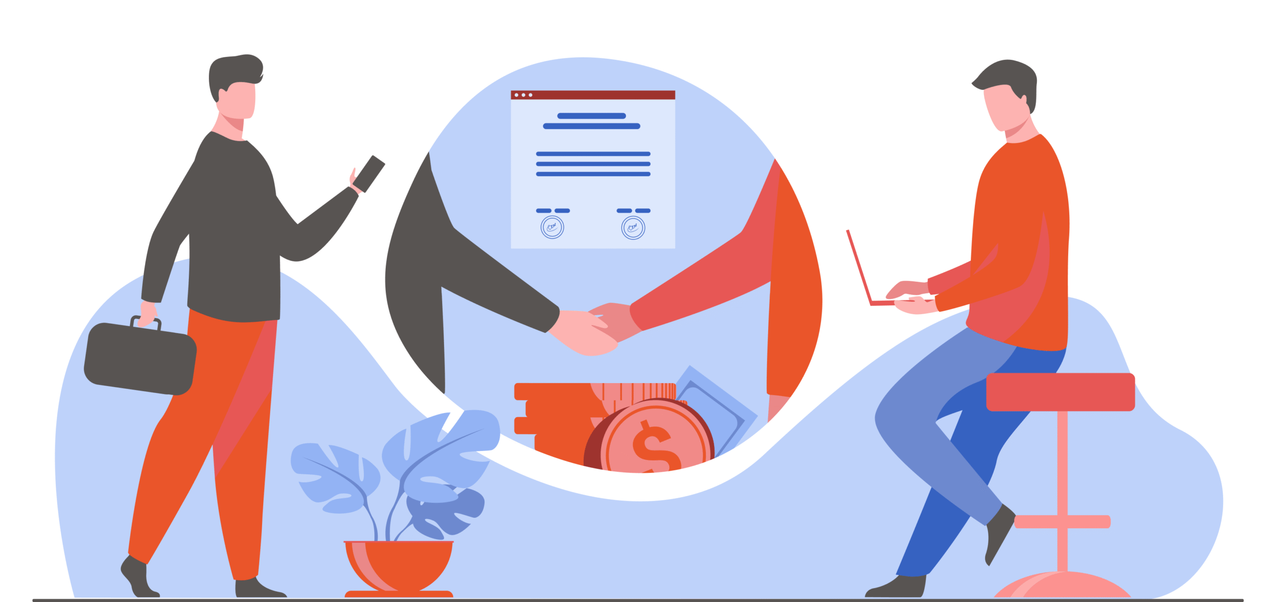 imagem meramente ilustrativo. Escrito: Gerenciamento de Ciclo de contrato